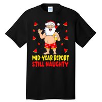 Funny Christmas In July Santa Summer Vacation Tall T-Shirt