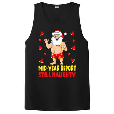 Funny Christmas In July Santa Summer Vacation PosiCharge Competitor Tank