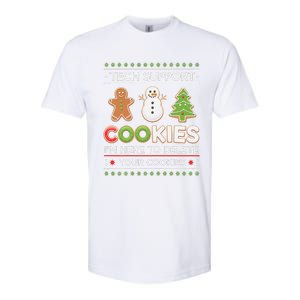 Funny Christmas I’M Here To Delete Your Cookies Techsupport Softstyle CVC T-Shirt