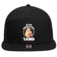 Funny Cute It's No ProbLlama To Be Kind 7 Panel Mesh Trucker Snapback Hat