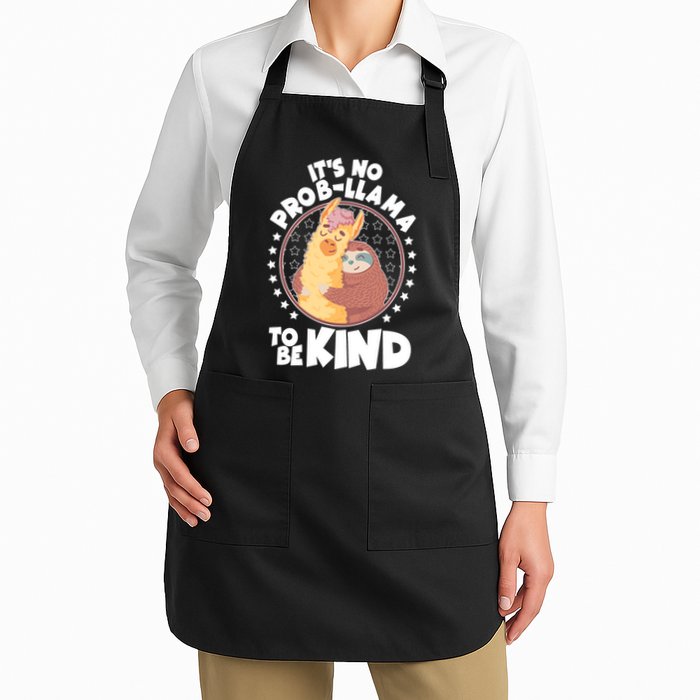 Funny Cute It's No ProbLlama To Be Kind Apron