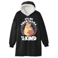 Funny Cute It's No ProbLlama To Be Kind Hooded Wearable Blanket