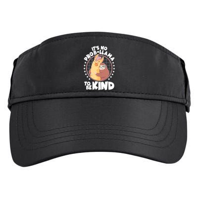 Funny Cute It's No ProbLlama To Be Kind Adult Drive Performance Visor