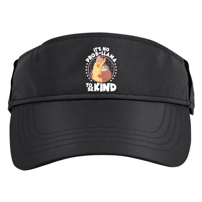 Funny Cute It's No ProbLlama To Be Kind Adult Drive Performance Visor