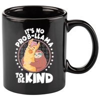 Funny Cute It's No ProbLlama To Be Kind 11oz C Handle Ceramic Mug