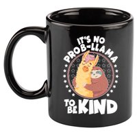 Funny Cute It's No ProbLlama To Be Kind 11oz C Handle Ceramic Mug