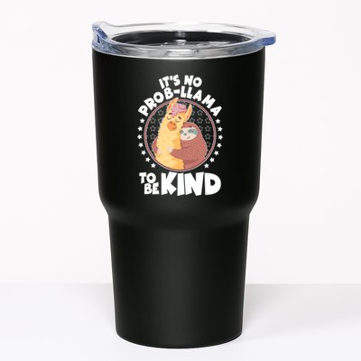 Funny Cute It's No ProbLlama To Be Kind Tumbler