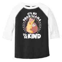 Funny Cute It's No ProbLlama To Be Kind Toddler Fine Jersey T-Shirt
