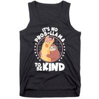 Funny Cute It's No ProbLlama To Be Kind Tank Top