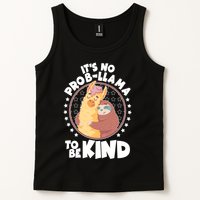 Funny Cute It's No ProbLlama To Be Kind Tank Top