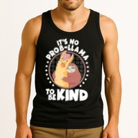 Funny Cute It's No ProbLlama To Be Kind Tank Top