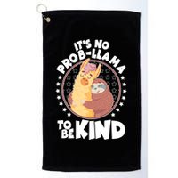 Funny Cute It's No ProbLlama To Be Kind Golf Towel