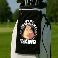 Funny Cute It's No ProbLlama To Be Kind Golf Towel