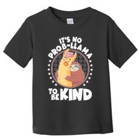 Funny Cute It's No ProbLlama To Be Kind Toddler T-Shirt
