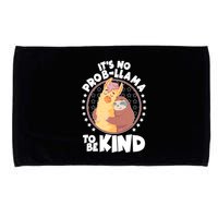Funny Cute It's No ProbLlama To Be Kind Microfiber Hand Towel