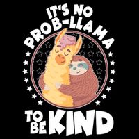 Funny Cute It's No ProbLlama To Be Kind Wool Snapback Cap