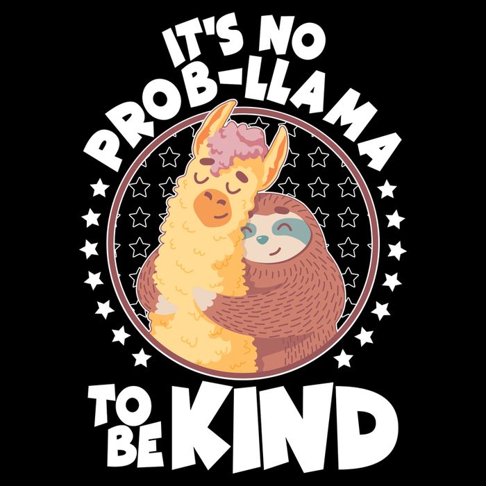 Funny Cute It's No ProbLlama To Be Kind Wool Snapback Cap