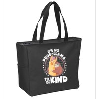 Funny Cute It's No ProbLlama To Be Kind Zip Tote Bag