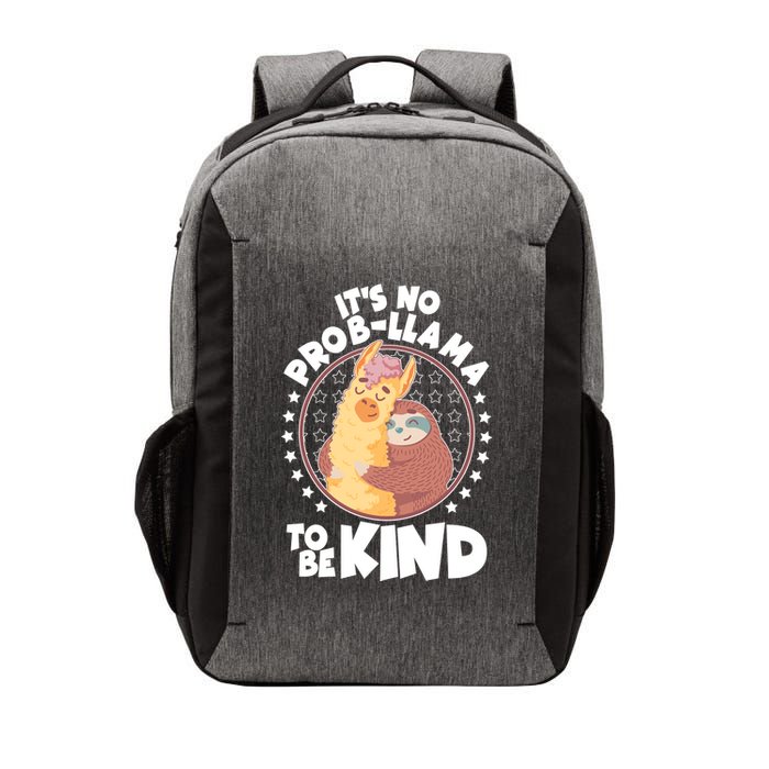 Funny Cute It's No ProbLlama To Be Kind Vector Backpack