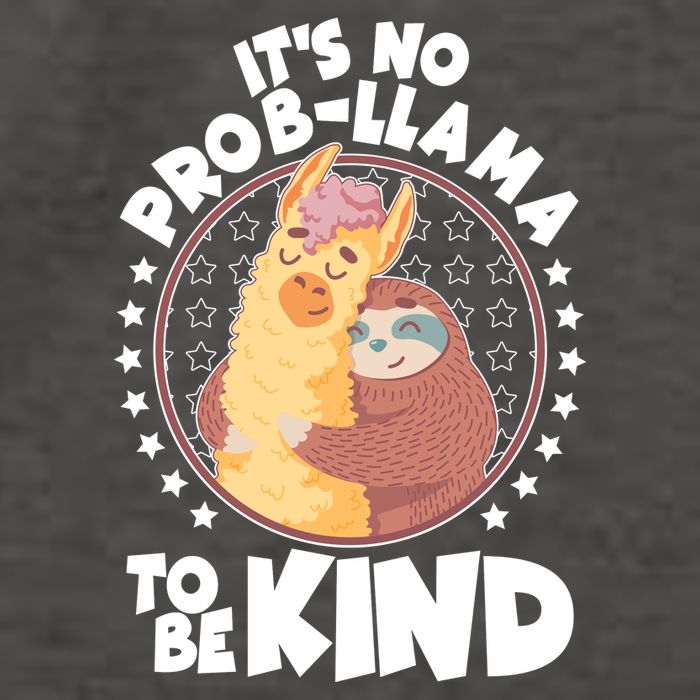 Funny Cute It's No ProbLlama To Be Kind Vector Backpack