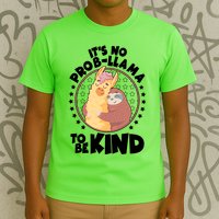 Funny Cute It's No ProbLlama To Be Kind T-Shirt