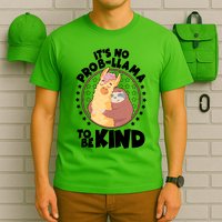 Funny Cute It's No ProbLlama To Be Kind T-Shirt