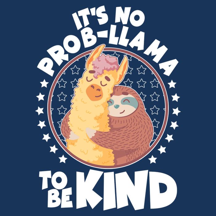 Funny Cute It's No ProbLlama To Be Kind Infant Baby Jersey Bodysuit