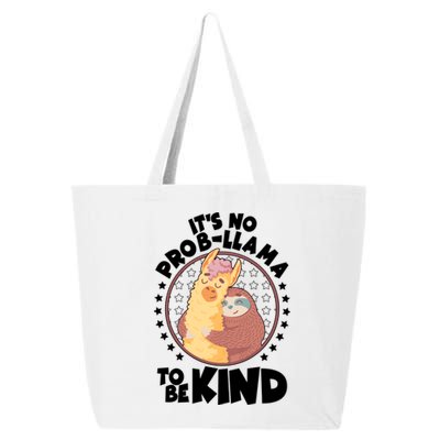 Funny Cute It's No ProbLlama To Be Kind 25L Jumbo Tote