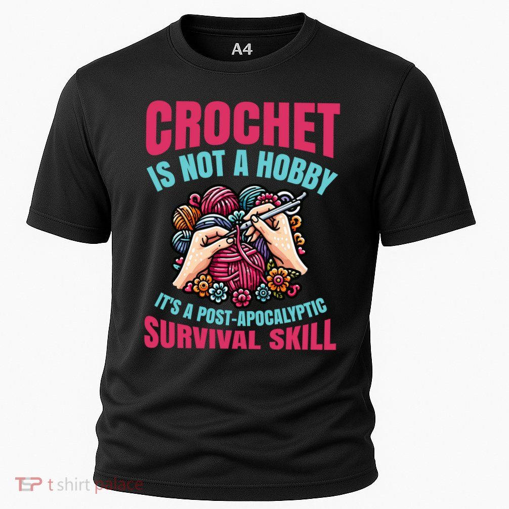 Funny Crochet Is Not A Hobby Cooling Performance Crew T-Shirt