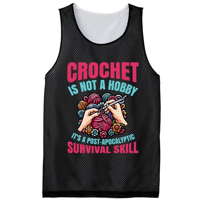 Funny Crochet Is Not A Hobby Mesh Reversible Basketball Jersey Tank