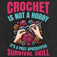 Funny Crochet Is Not A Hobby Microfiber Hand Towel