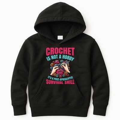 Funny Crochet Is Not A Hobby Kids Hoodie