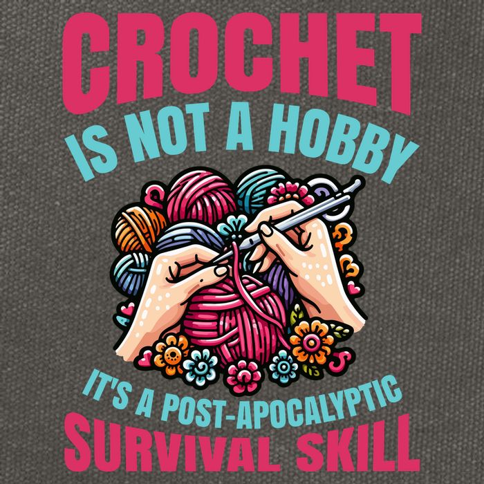 Funny Crochet Is Not A Hobby Cotton Canvas Backpack