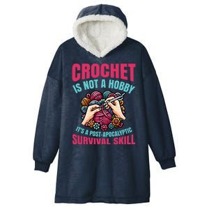 Funny Crochet Is Not A Hobby Hooded Wearable Blanket