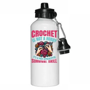 Funny Crochet Is Not A Hobby Aluminum Water Bottle