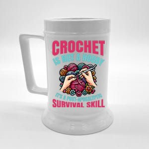 Funny Crochet Is Not A Hobby Beer Stein