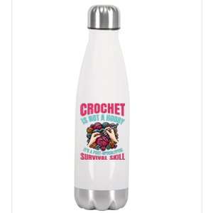 Funny Crochet Is Not A Hobby Stainless Steel Insulated Water Bottle