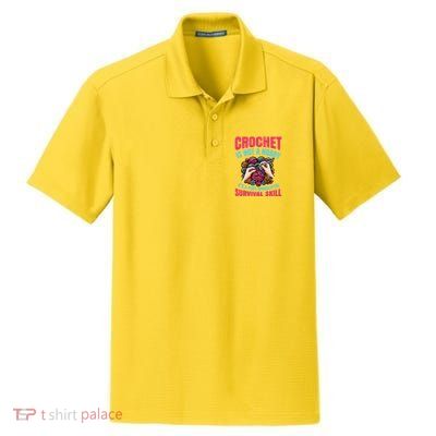 Funny Crochet Is Not A Hobby Dry Zone Grid Polo