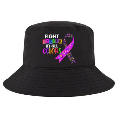 Fight Cancer In All Colors Awareness Ribbons Cool Comfort Performance Bucket Hat