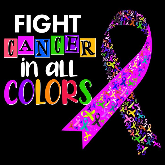 Fight Cancer In All Colors Awareness Ribbons Bucket Hat