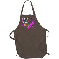 Fight Cancer In All Colors Awareness Ribbons Full-Length Apron With Pockets