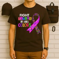 Fight Cancer In All Colors Awareness Ribbons T-Shirt
