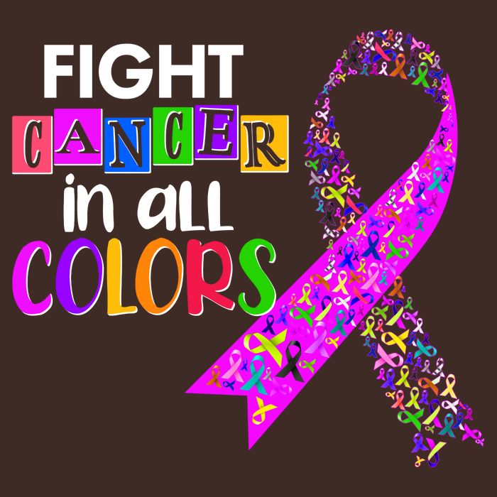 Fight Cancer In All Colors Awareness Ribbons T-Shirt