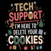 Funny Christmas I’M Here To Delete Your Cookies Techsupport 16 in Basic Backpack