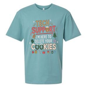 Funny Christmas I’M Here To Delete Your Cookies Techsupport Sueded Cloud Jersey T-Shirt