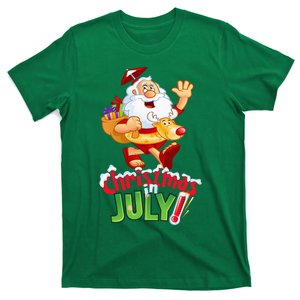 Funny Christmas in July Summer Reindeer Float Xmas T-Shirt