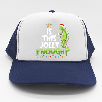 Funny Christmas Is This Jolly Enough Trucker Hat