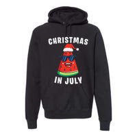 Funny Christmas in July Watermelon Premium Hoodie