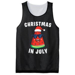 Funny Christmas in July Watermelon Mesh Reversible Basketball Jersey Tank