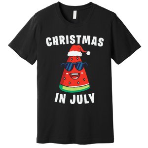 Funny Christmas in July Watermelon Premium T-Shirt